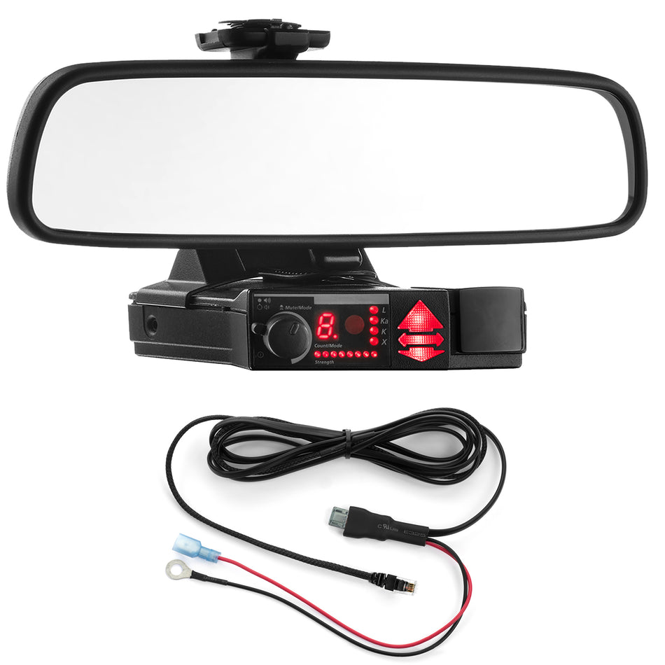 Mirror Mount + Direct Wire for Valentine V1 Radar Detectors - Gen 1 and Gen 2 (4001204)