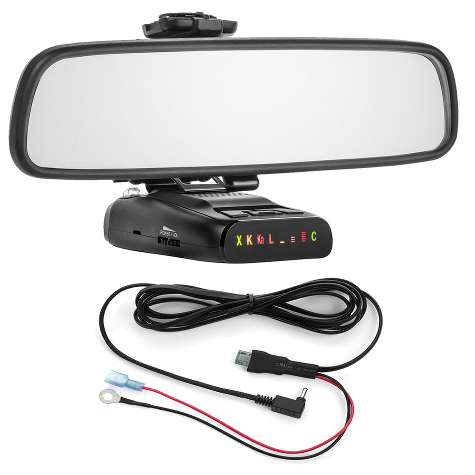 Mirror Mount + Direct Wire for Uniden Radar Detectors DFR1 DFR3 DFR5 LRD450 LRD550 (4001209B)